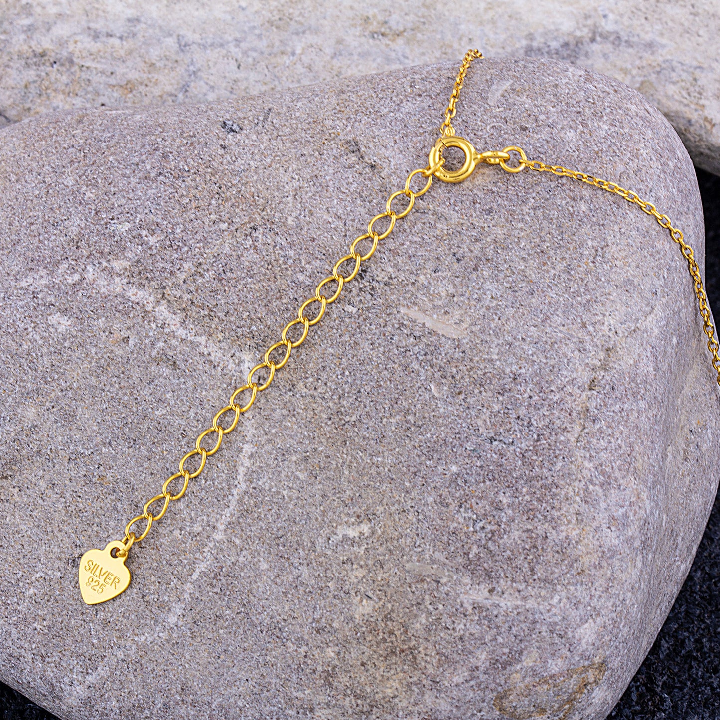 Sterling Silver Yellow Starfish Pendant on Necklace - NTP012YG