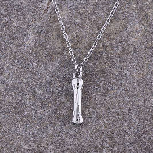 Sterling Silver 'I' Initial Pendant with Necklace