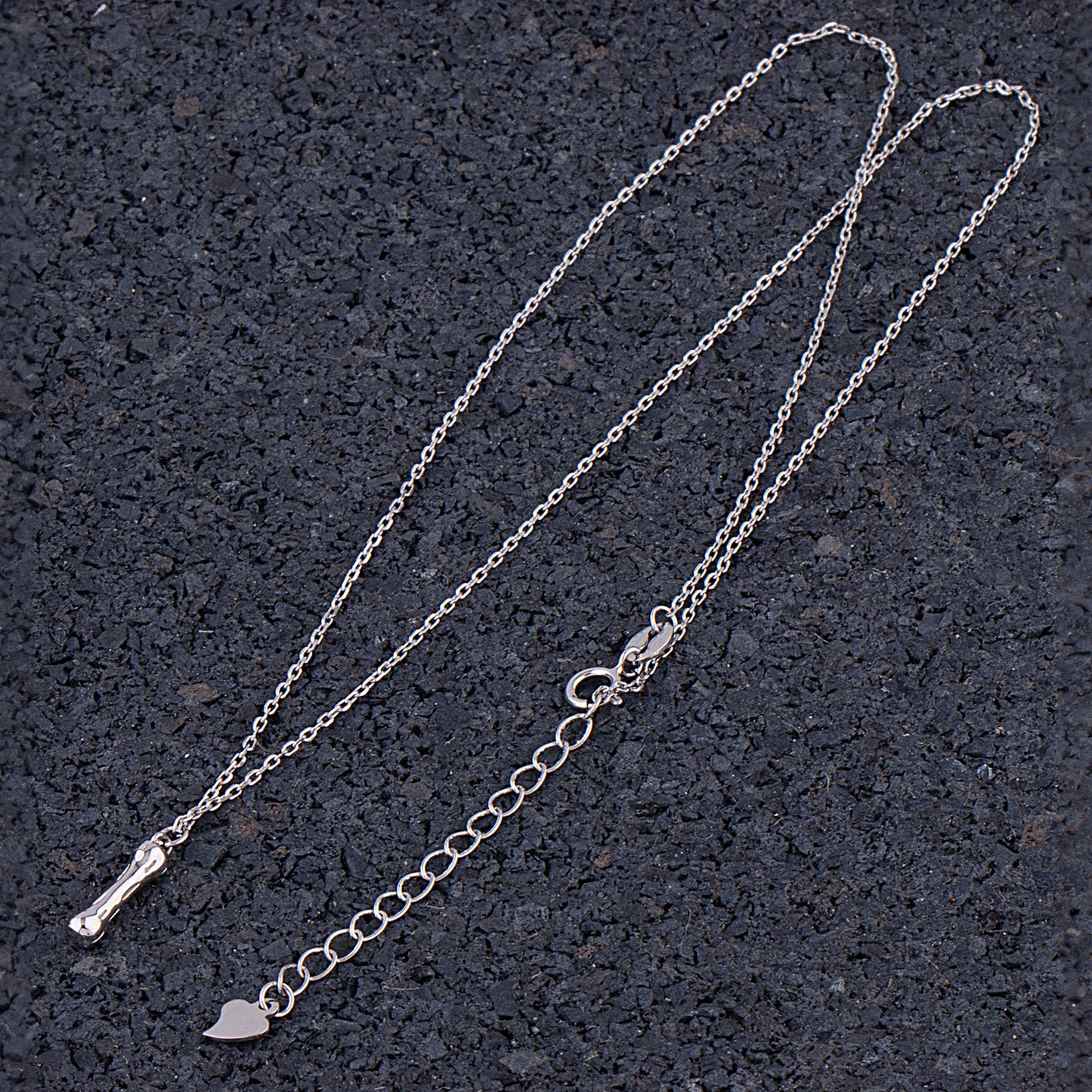 Sterling Silver 'I' Initial Pendant with Necklace