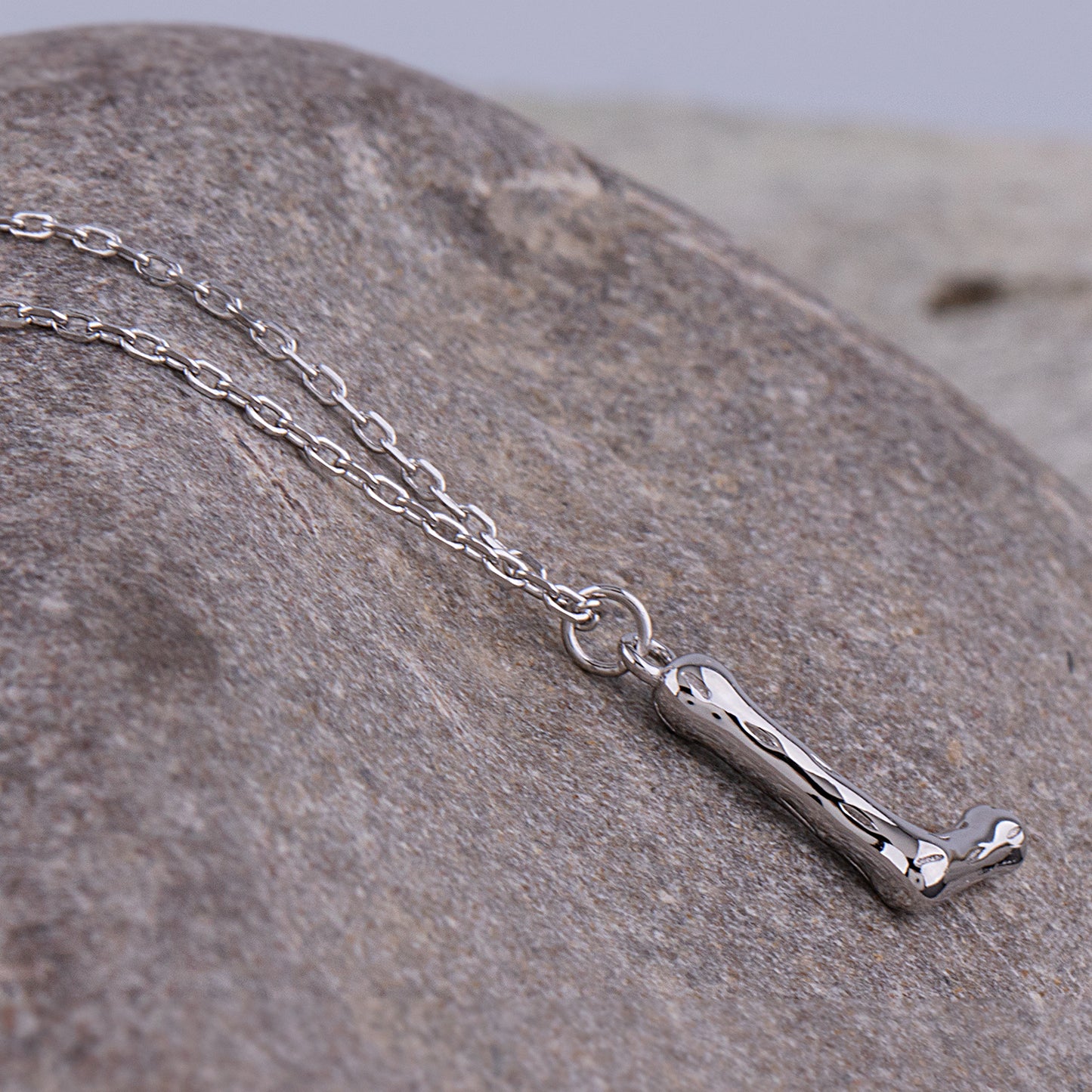 Sterling Silver 'L' Initial Pendant with Necklace