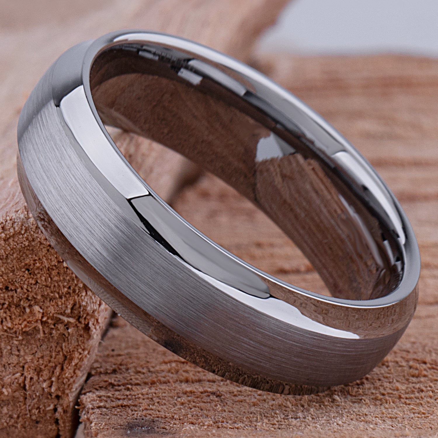 Men's Tungsten Wedding Ring - 7mm Width