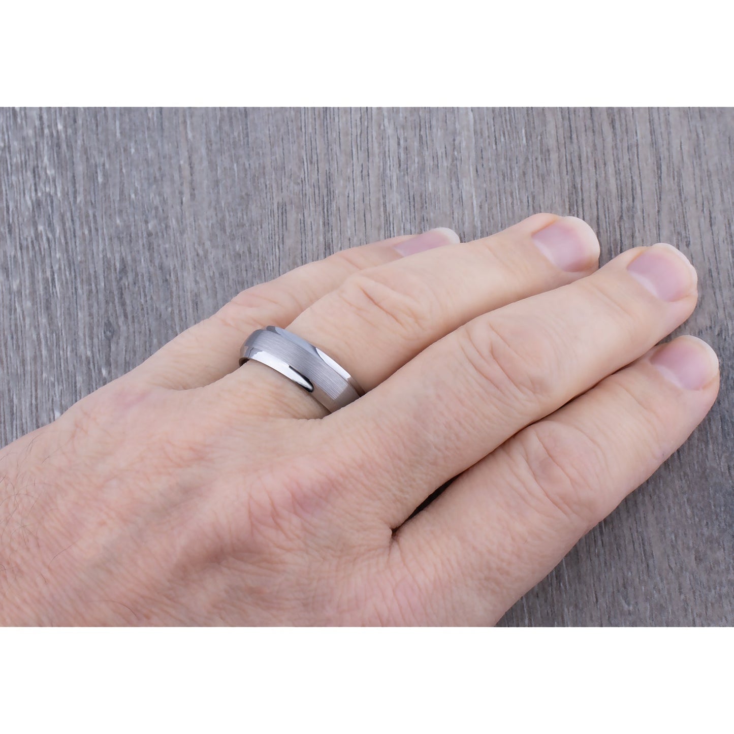Men's Tungsten Wedding Ring - 7mm Width