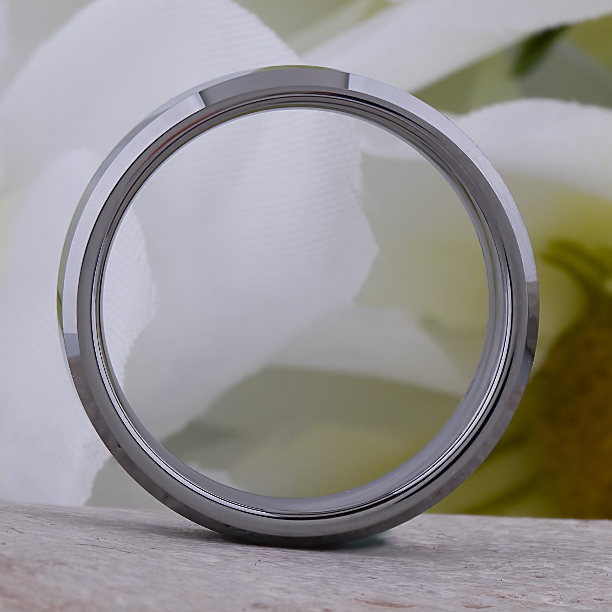 Tungsten Men's Wedding Band 7mm - traditional engagement or promise ring for boyfriend Steven G Designs Ltd