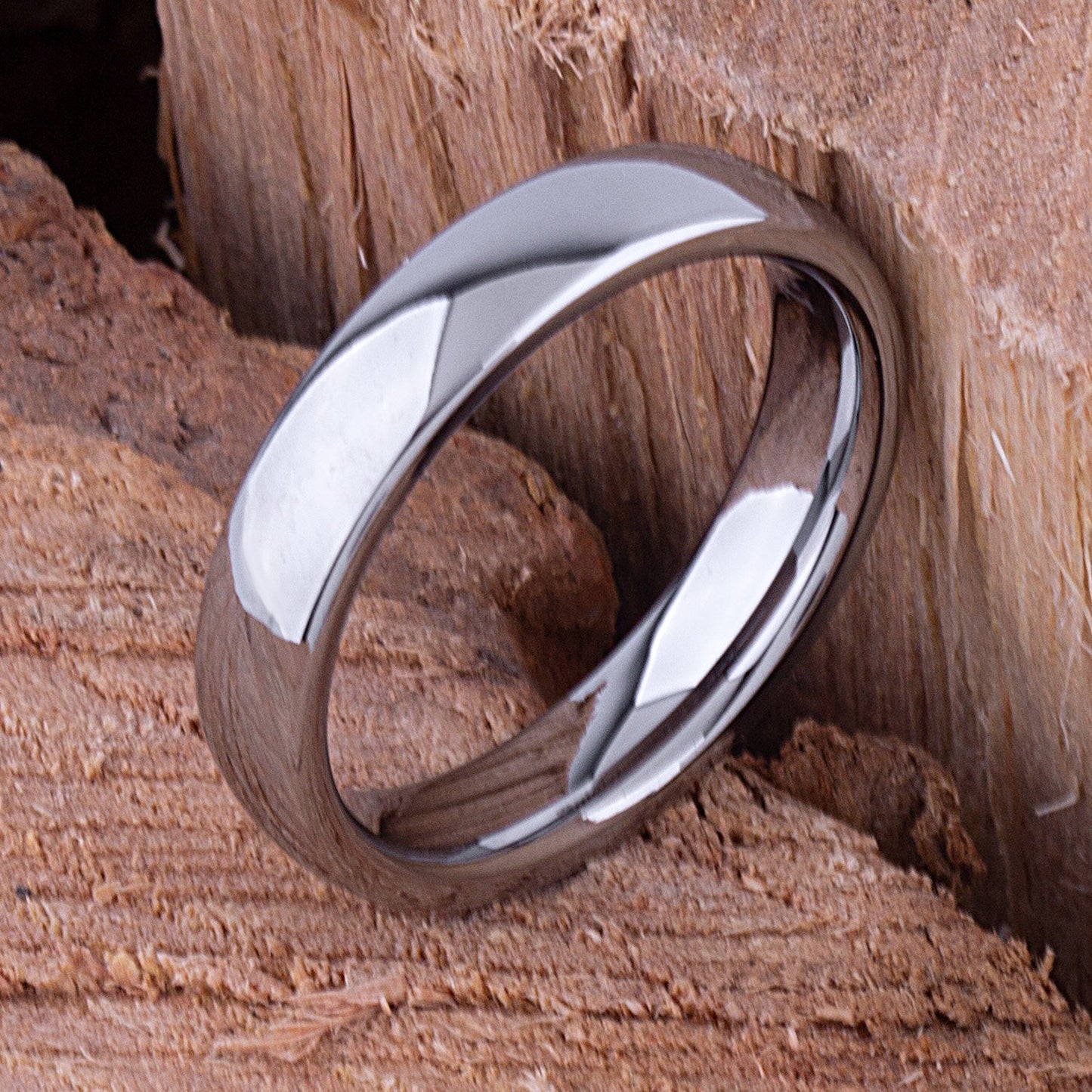 Tungsten Promise Ring High Polish 5mm - TCR043 unique engagement or promise band for boyfriend Steven G Designs Ltd