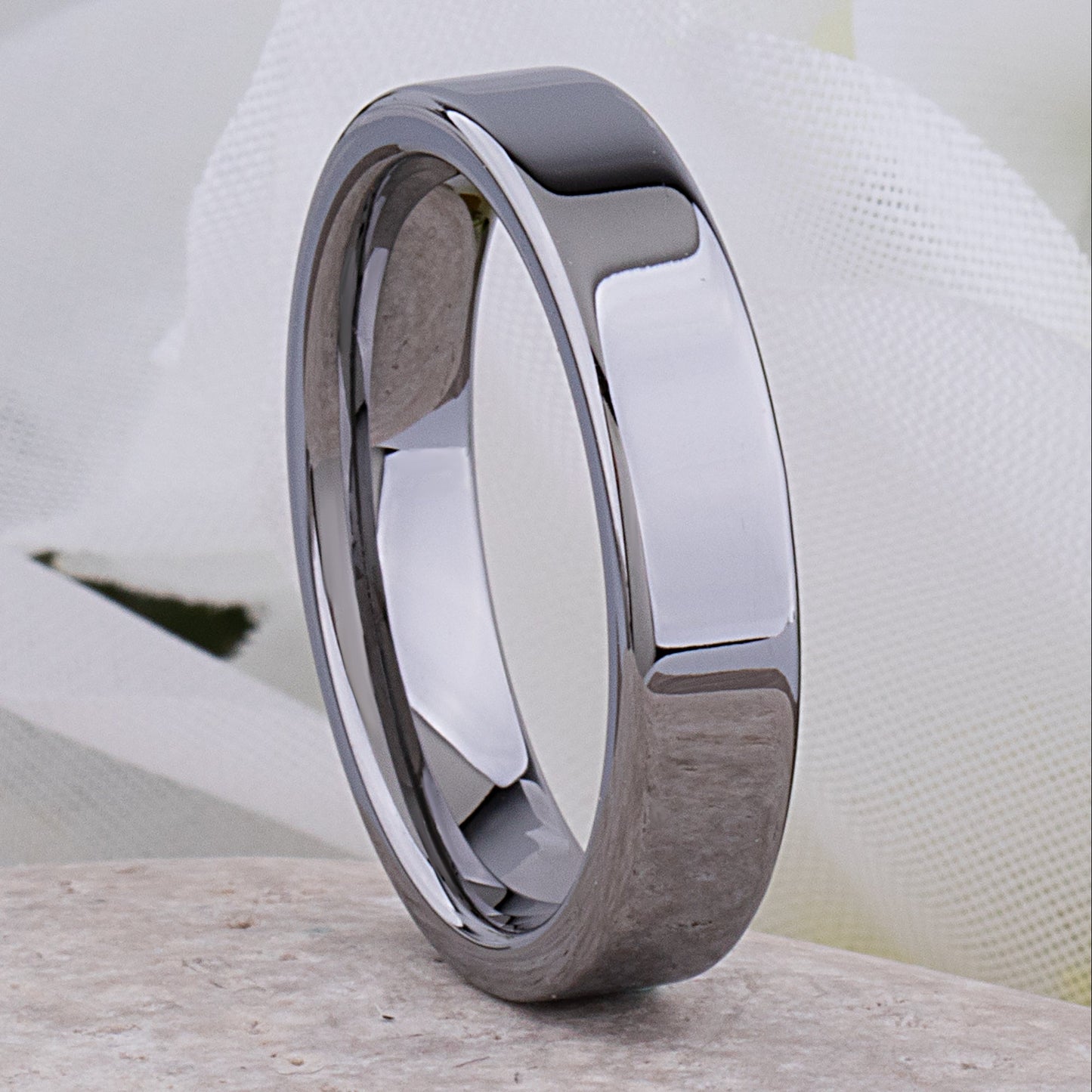 Tungsten Wedding Ring 5mm - TCR064 traditional men’s wedding or engagement band or promise ring for boyfriend