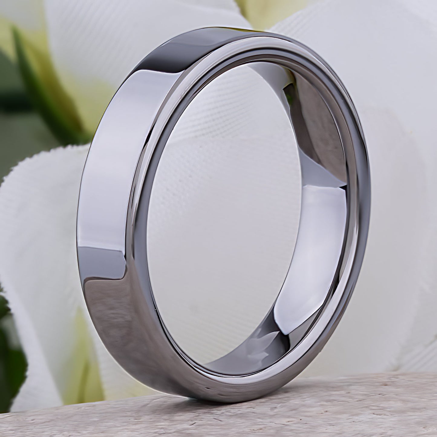 Tungsten Wedding Ring 5mm - TCR064 traditional men’s wedding or engagement band or promise ring for boyfriend