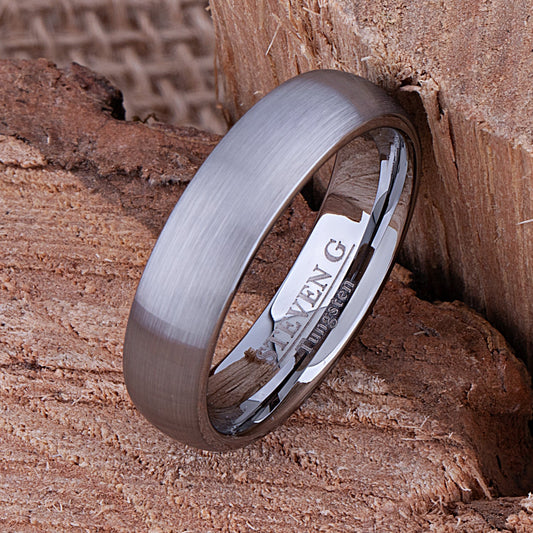 Tungsten Wedding Band 6mm - TCR067 traditional men’s wedding or engagement band or promise ring for boyfriend