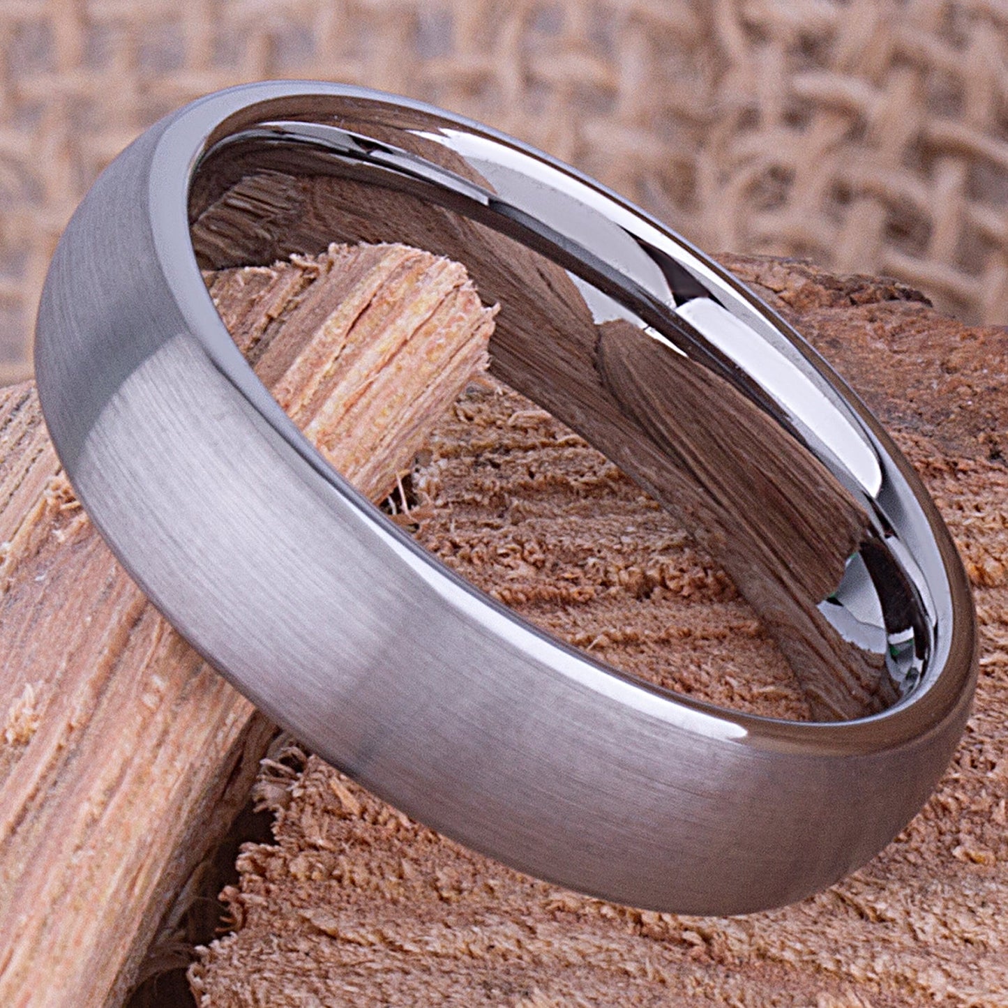 Tungsten Wedding Band 6mm - TCR067 traditional men’s wedding or engagement band or promise ring for boyfriend