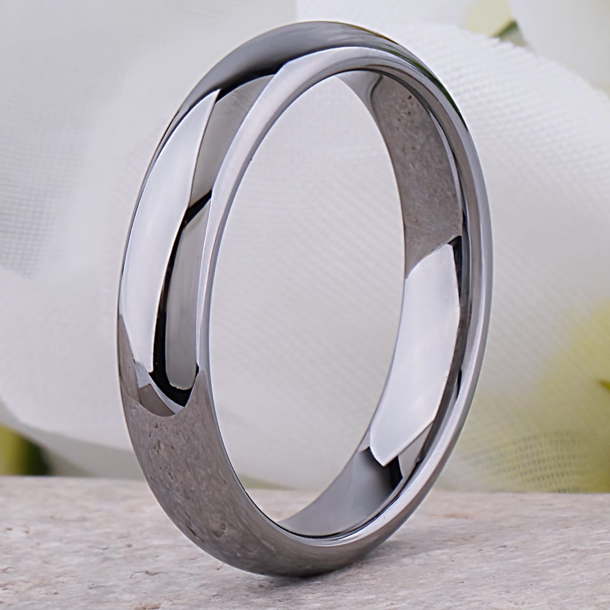  Tungsten Wedding Ring Unisex - 4.5mm Width