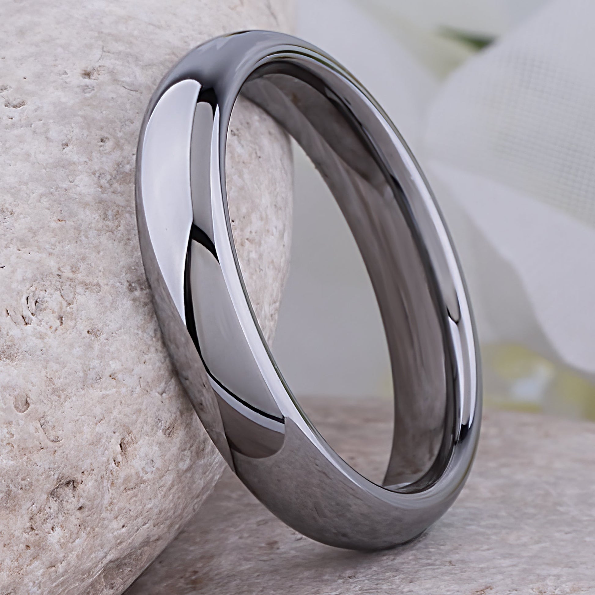  Tungsten Wedding Ring Unisex - 4.5mm Width