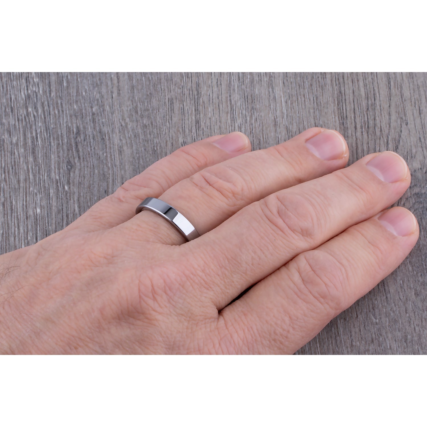 Tungsten Unisex Ring 4mm - TCR113 traditional men’s wedding or engagement ring or anniversary band for husband