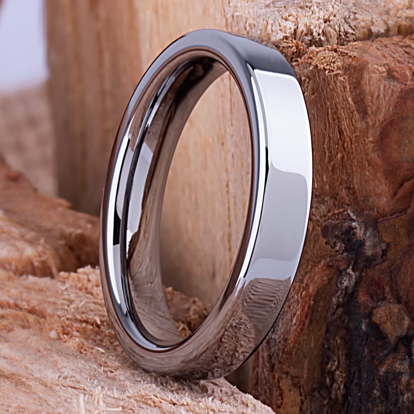 Tungsten Unisex Ring 4mm - TCR113 traditional men’s wedding or engagement ring or anniversary band for husband