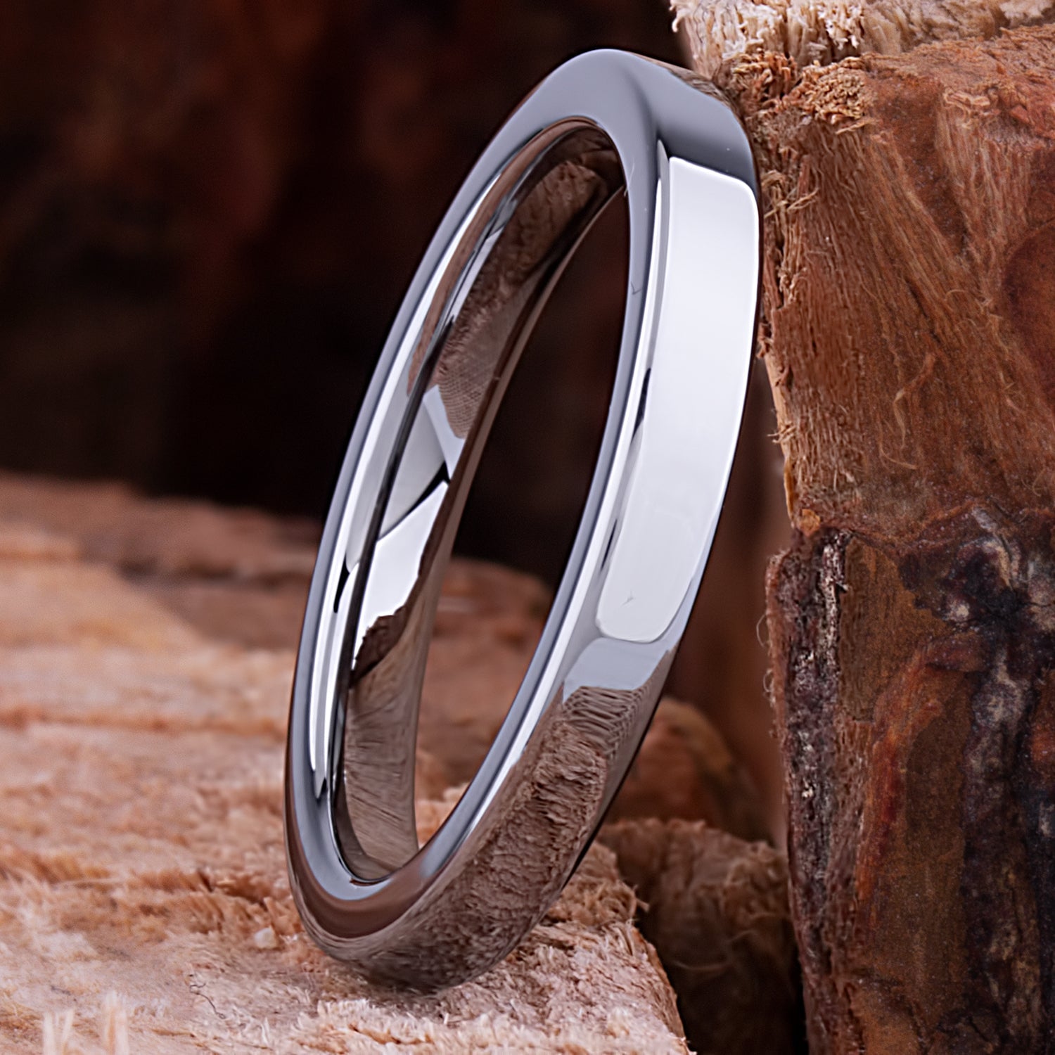 Tungsten Unisex Ring 3mm - TCR118 traditional men’s wedding or engagement band or promise ring for boyfriend
