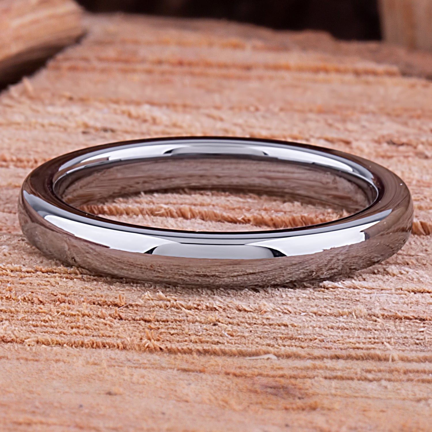 Tungsten Unisex Band 3mm - TCR122 unique men’s wedding or engagement band or anniversary ring for husband