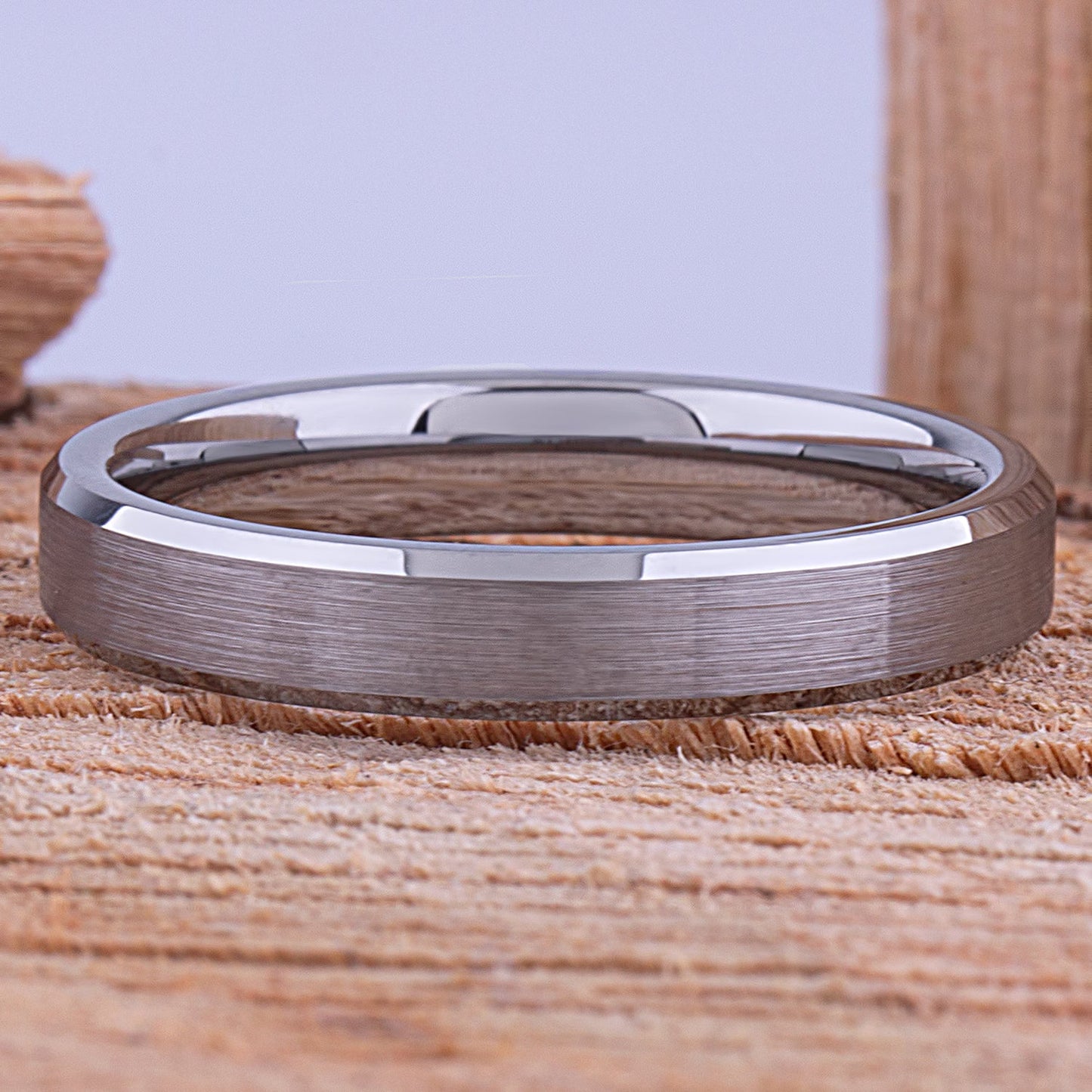 Tungsten Unisex Wedding Band  4mm - TCR139 traditional men’s wedding or engagement band or promise ring for boyfriend