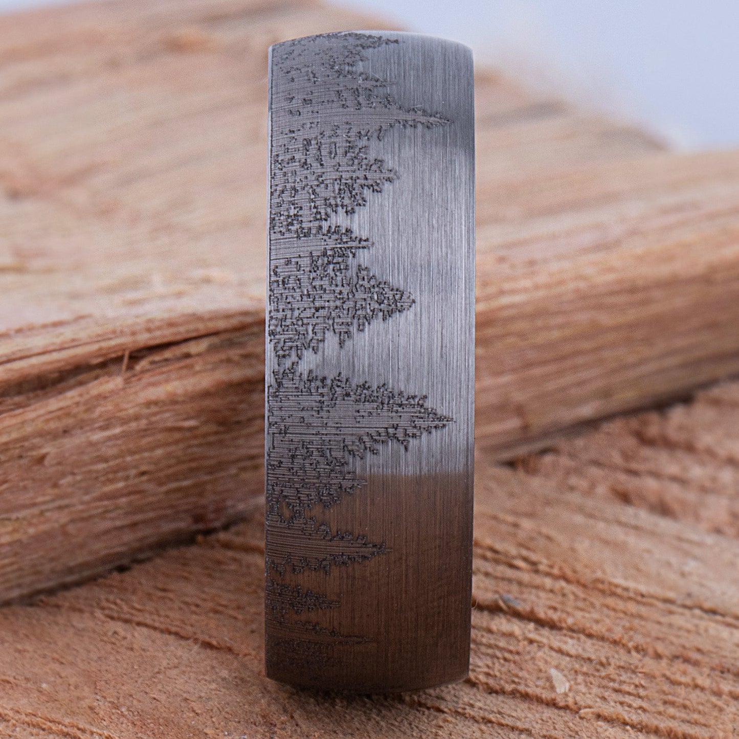 Tungsten Ring with Whisky Barrel 8mm - TCR149 wood men’s wedding or engagement band or promise ring for boyfriend