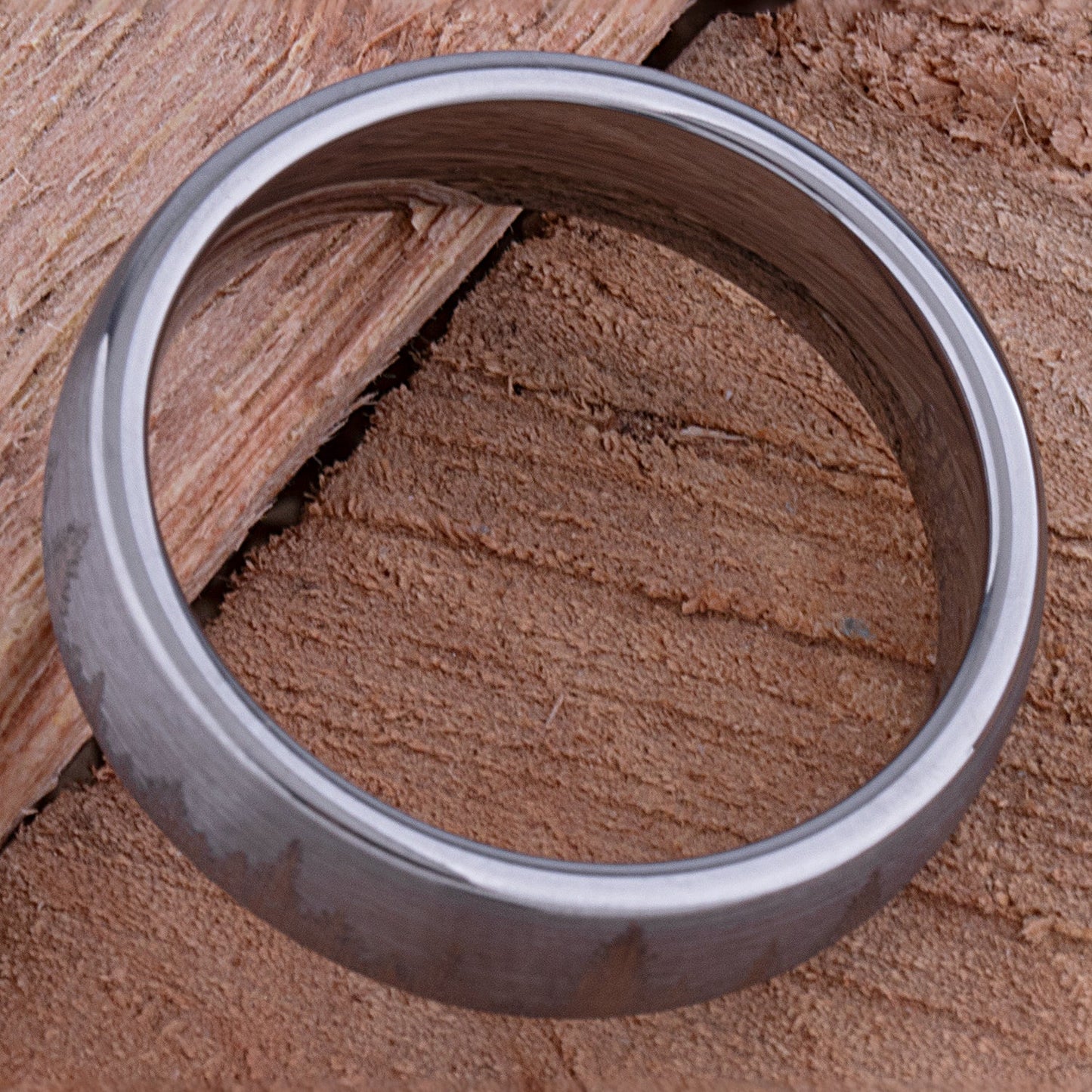 Forest Tungsten Ring for Weddings or Engagements 6mm Wide, Promise Ring or Anniversary Band For Men or Women, Unique Outdoor Unisex Style