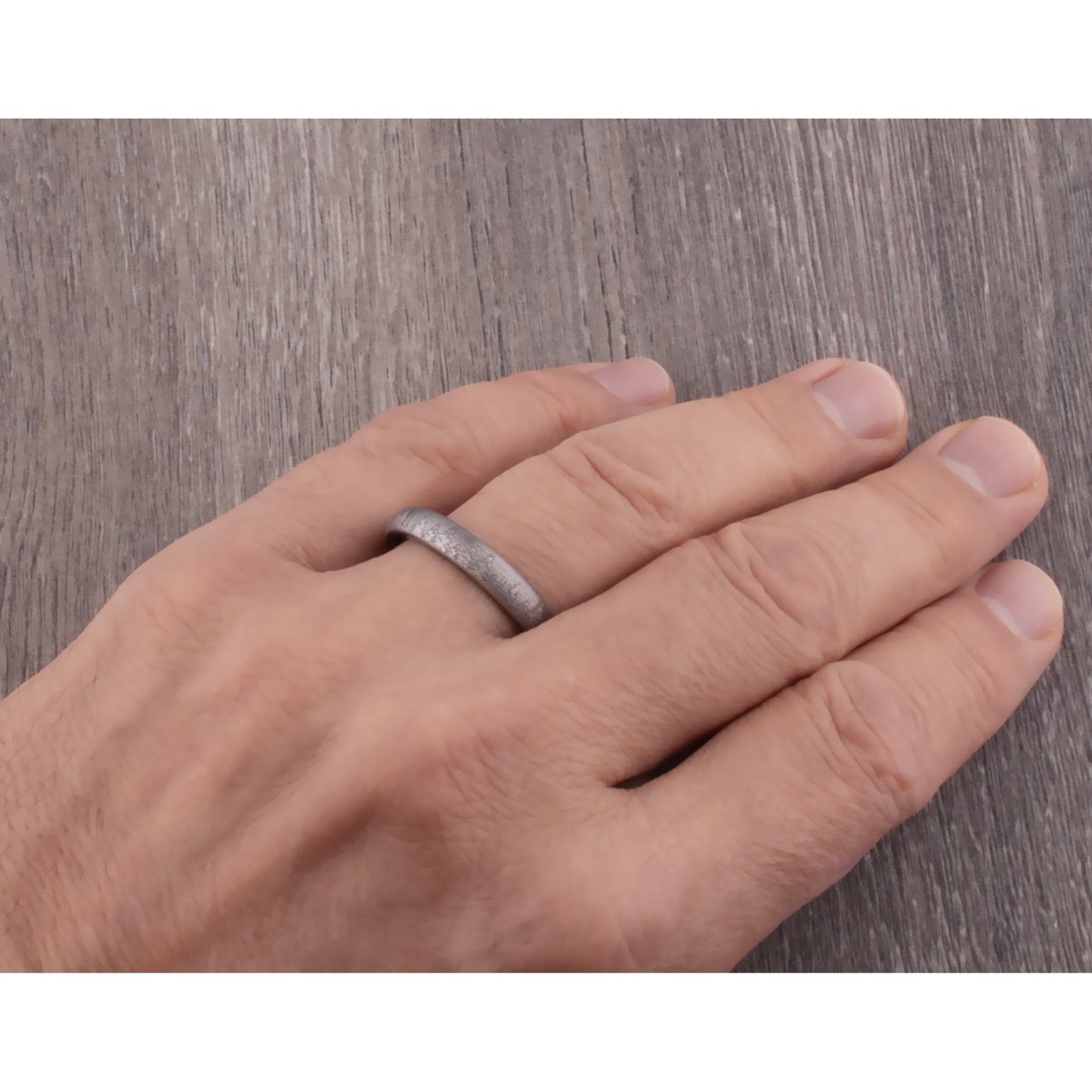 Pine Tree Forest Tungsten Ring - 4mm Width