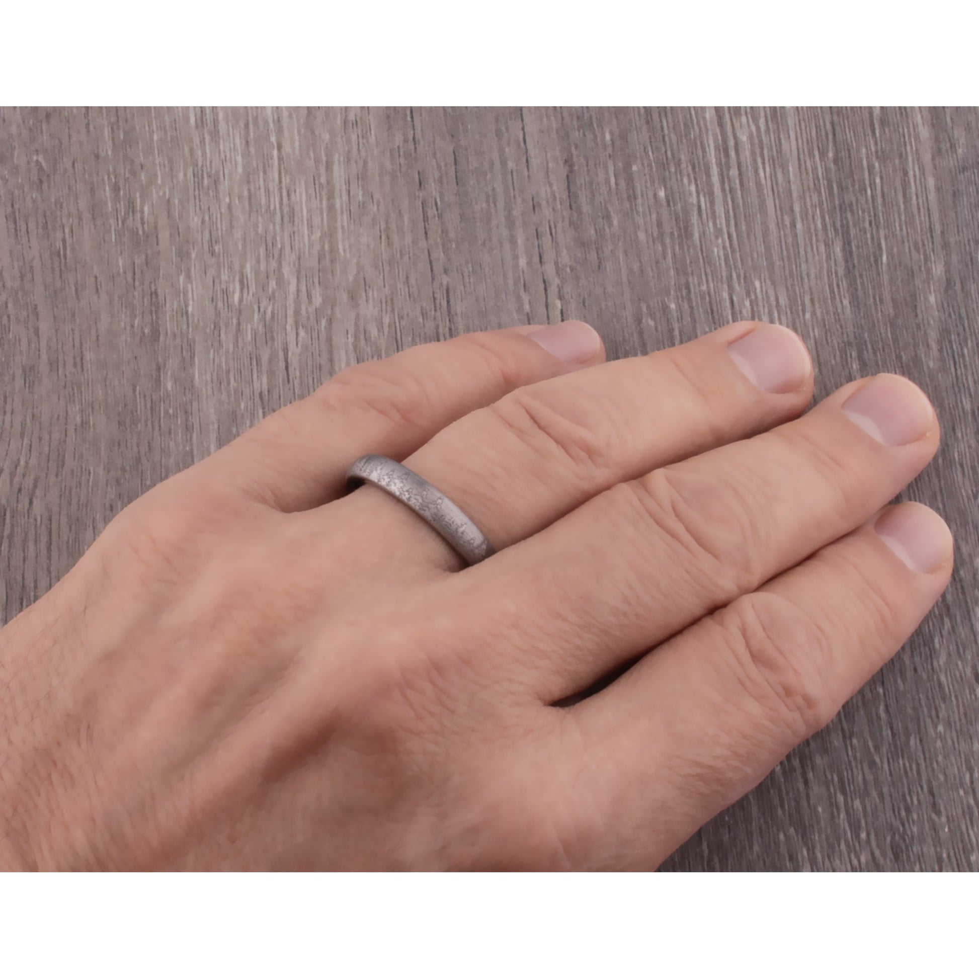 Pine Tree Forest Tungsten Ring - 4mm Width