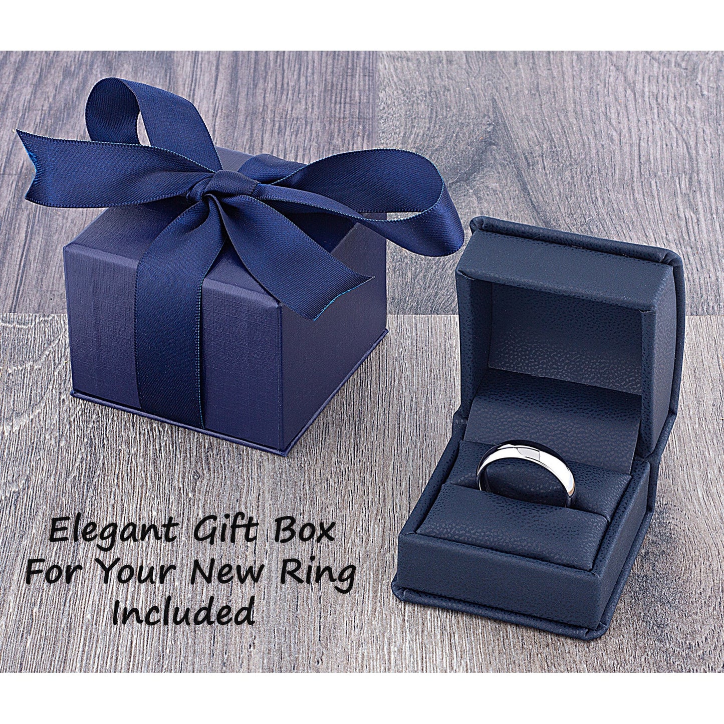 Tungsten Ring with Blue Plating 8mm - TCR071 unique blue men’s wedding or engagement band or anniversary ring