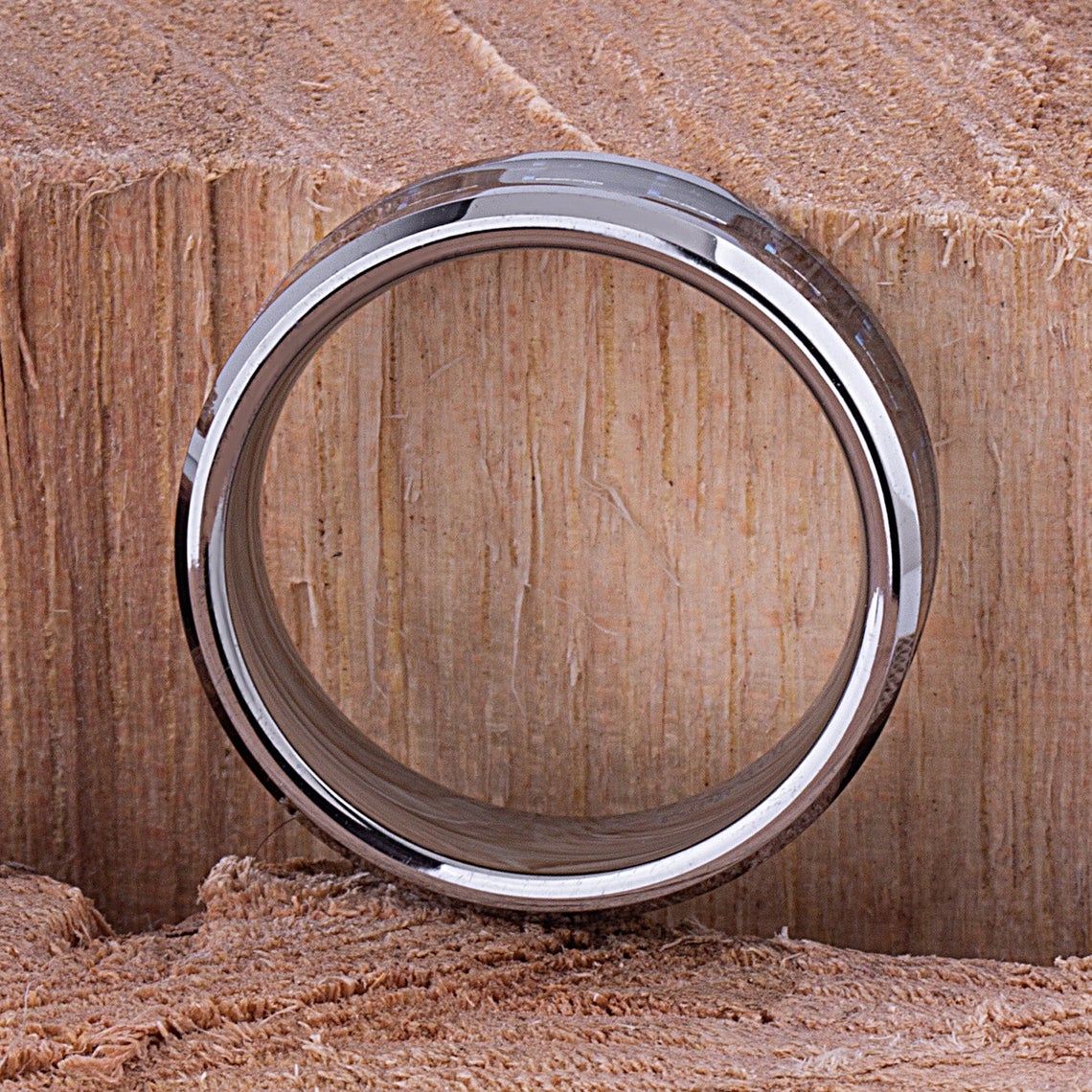 Tungsten Ring with Carbon Fiber 8mm - TCR091 unique carbon fiber men’s wedding or engagement band or anniversary ring