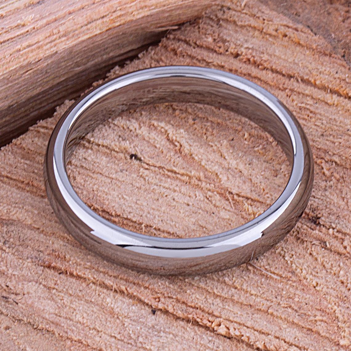 Tungsten Unisex Wedding Band 4mm - TCR006 traditional engagement or promise ring Steven G Designs Ltd