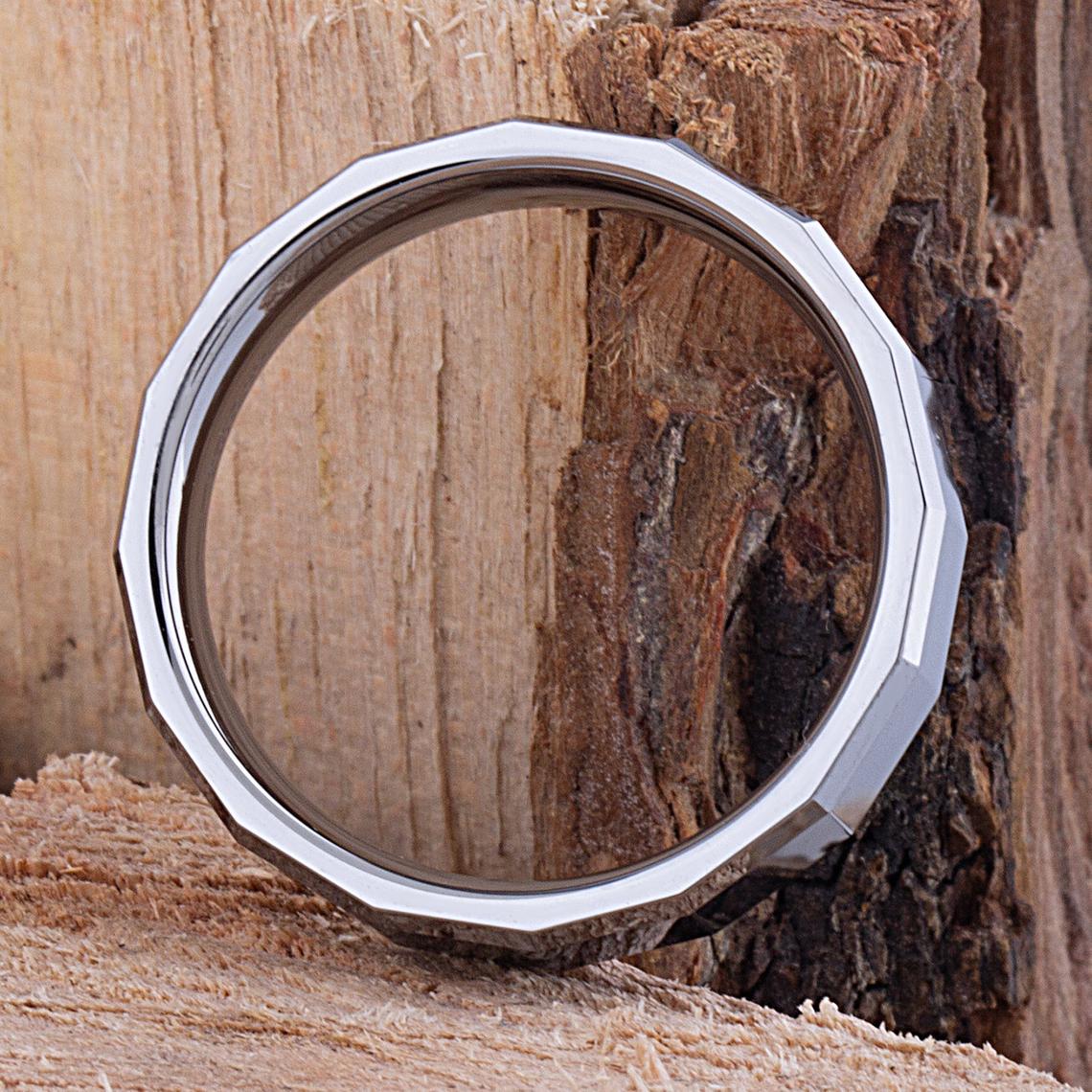 Tungsten Wedding Ring 6mm - TCR024 unique engagement or promise ring for boyfriend Steven G Designs Ltd
