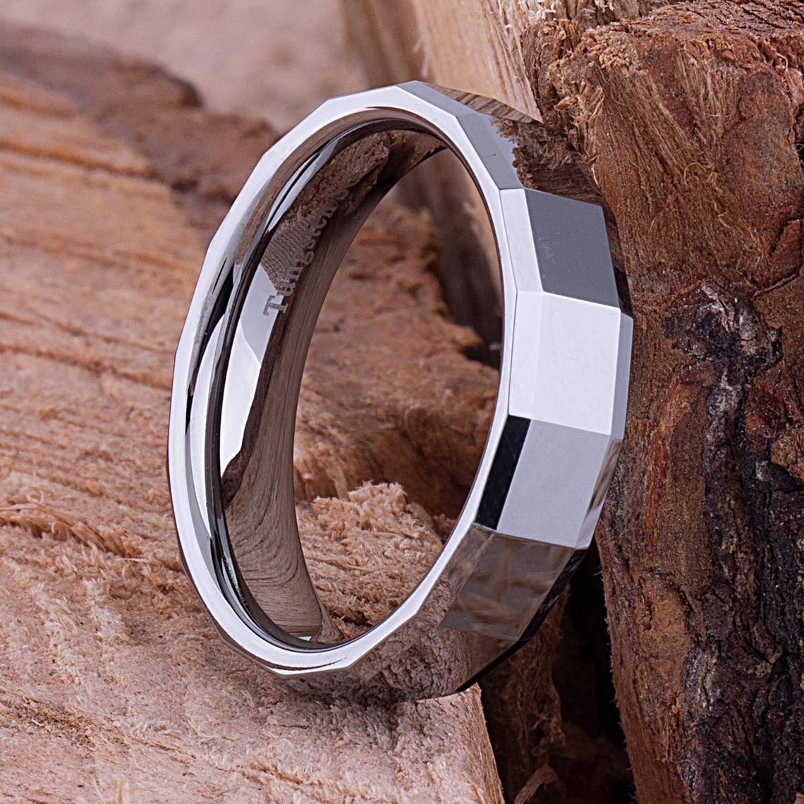 Tungsten Wedding Ring 6mm - TCR024 unique engagement or promise ring for boyfriend Steven G Designs Ltd