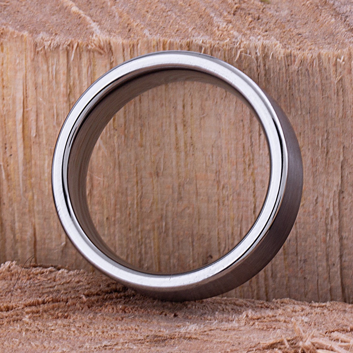 Tungsten Engagement Ring Satin Surface 8mm - TCR052 traditional men's wedding band or anniversary ring for husband Steven G Designs Ltd