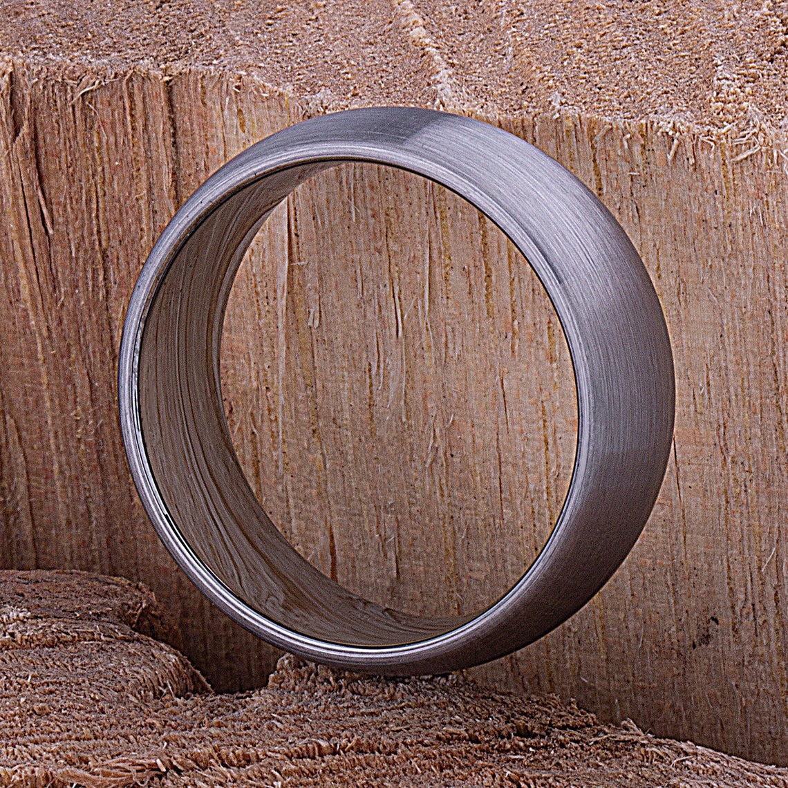 Tungsten Wedding Band Brushed Finish 9mm - traditional men’s wedding or engagement band or anniversary ring for husband