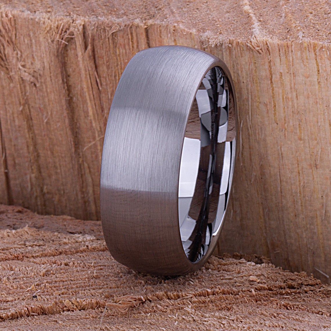 Tungsten Wedding Band Brushed Finish 9mm - traditional men’s wedding or engagement band or anniversary ring for husband