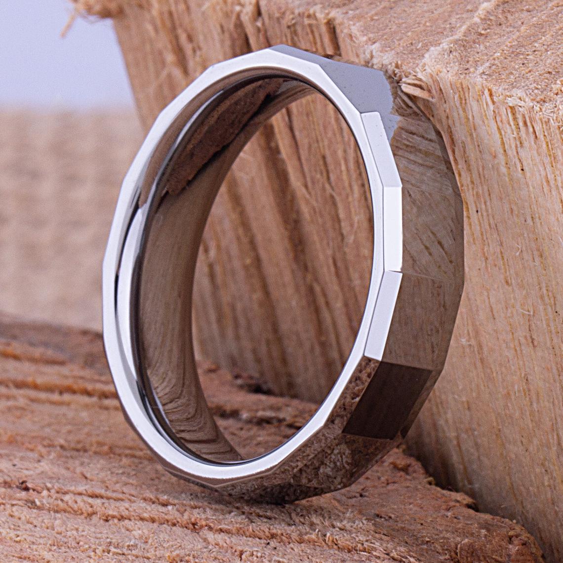 Tungsten Wedding Ring 6mm - TCR024 unique engagement or promise ring for boyfriend Steven G Designs Ltd