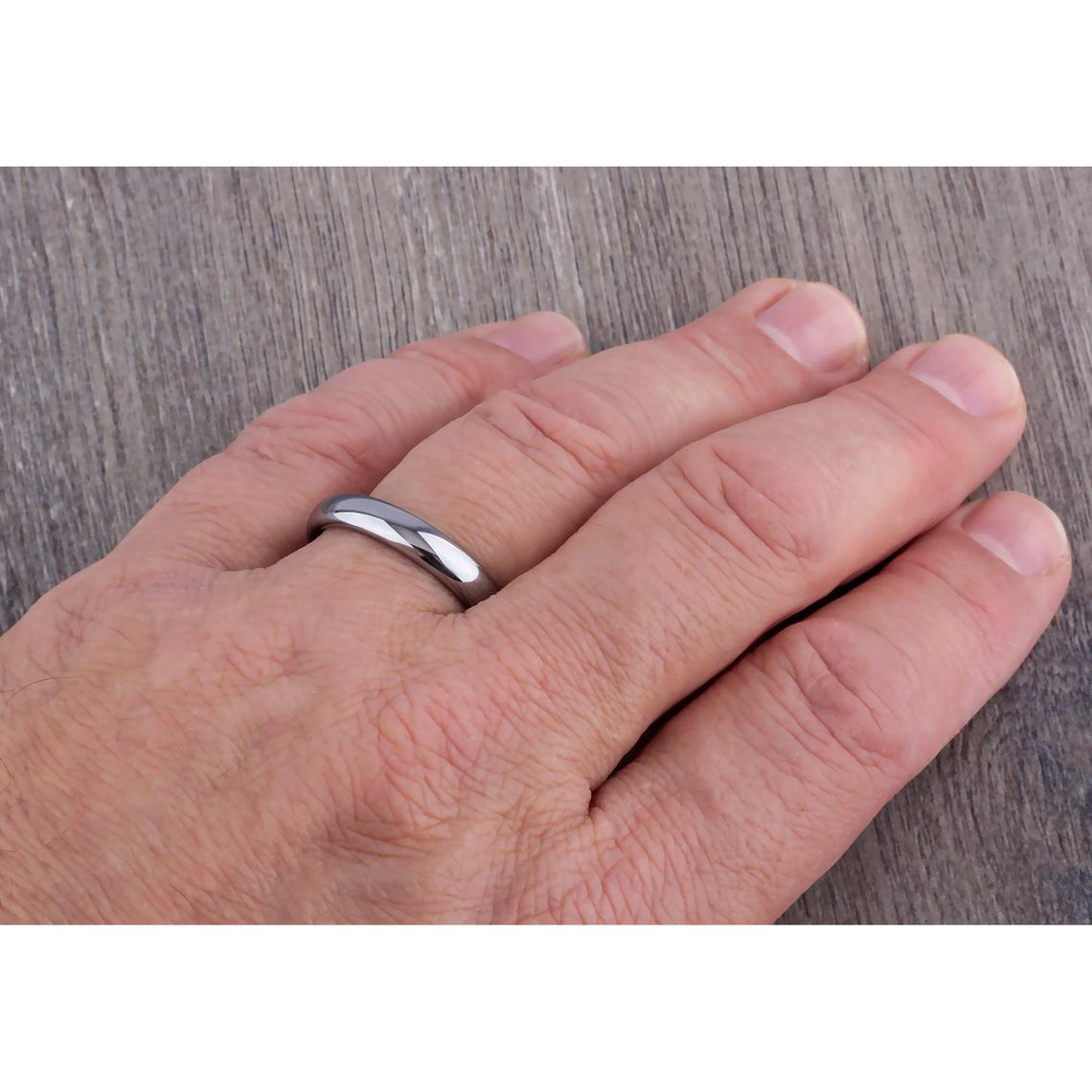 Tungsten Unisex Wedding Band 4mm - TCR006 traditional engagement or promise ring Steven G Designs Ltd