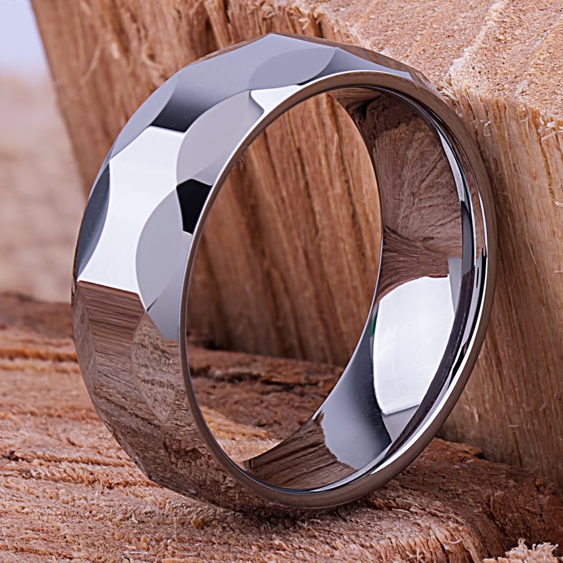 Tungsten Mens Wedding Band 8mm - TCR023 unique engagement or anniversary ring for husband Steven G Designs Ltd
