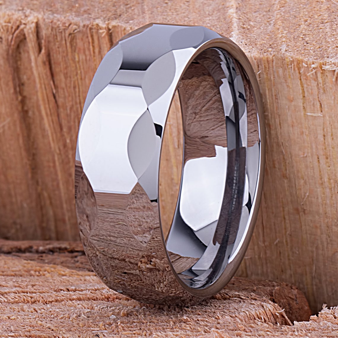Tungsten Mens Wedding Band 8mm - TCR023 unique engagement or anniversary ring for husband Steven G Designs Ltd
