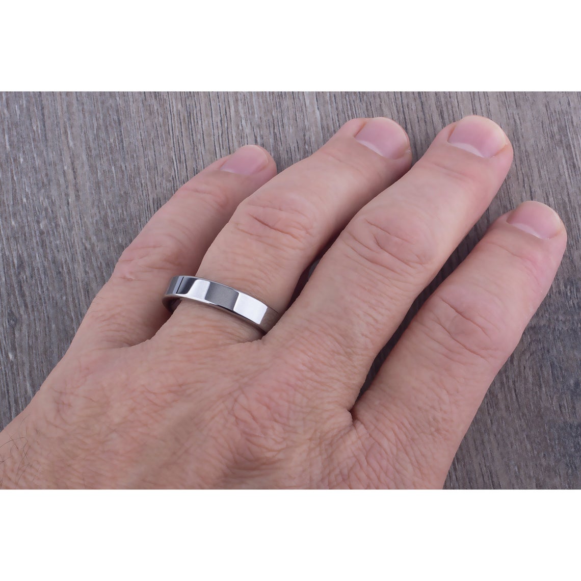 Tungsten Wedding Ring 5mm - TCR064 traditional men’s wedding or engagement band or promise ring for boyfriend