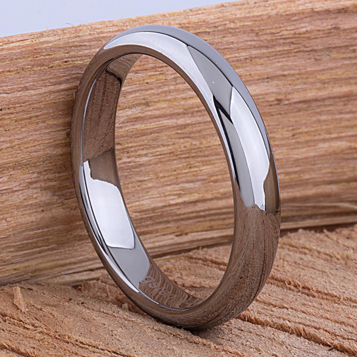 Tungsten Unisex Wedding Band 4mm - TCR006 traditional engagement or promise ring Steven G Designs Ltd