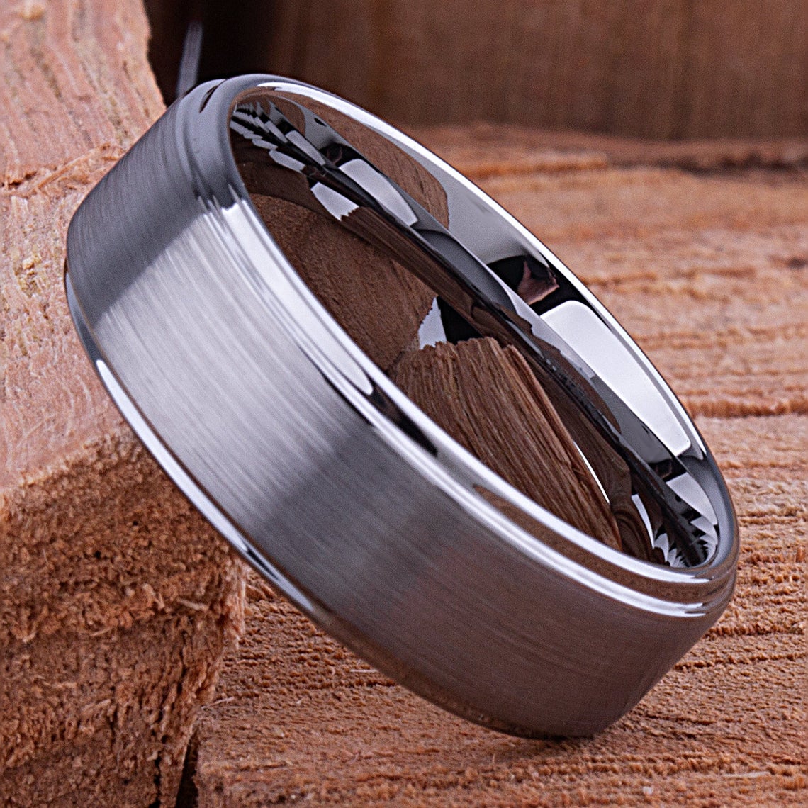 Tungsten Wedding Ring 8mm - TCR068 traditional men’s wedding or engagement ring or promise band for him