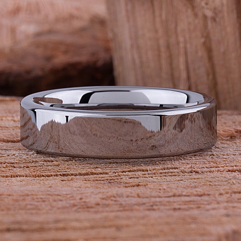 Tungsten Promise Ring High Polish 6mm - TCR060 traditional men’s wedding or engagement band or promise ring for boyfriend