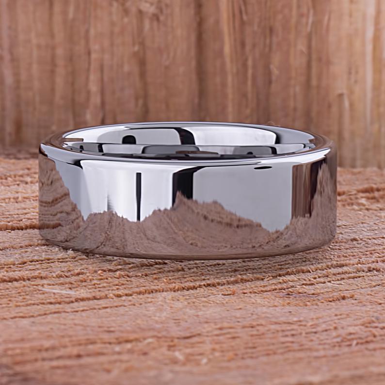 Tungsten Wedding Ring High Polished 9mm - TCR055 traditional men’s wedding or engagement band or promise ring for boyfriend Steven G Designs Ltd
