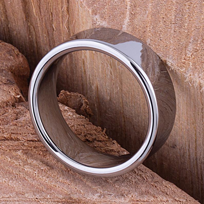Tungsten Wedding Ring High Polished 9mm - TCR055 traditional men’s wedding or engagement band or promise ring for boyfriend Steven G Designs Ltd
