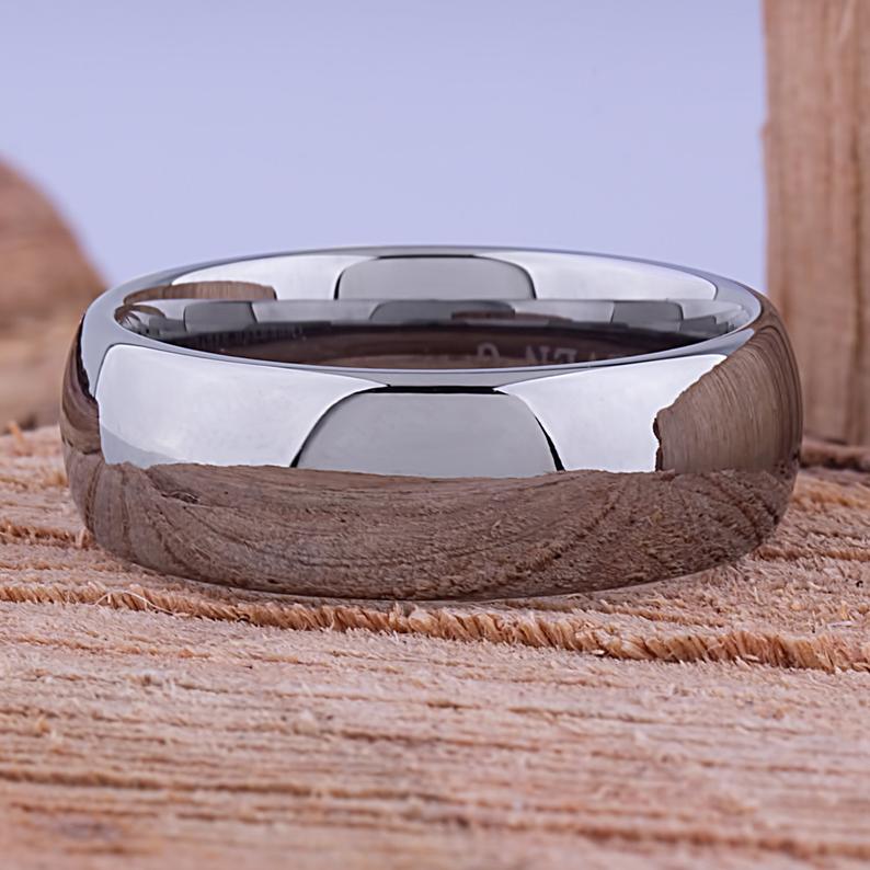 Tungsten Unisex Style Ring 8mm- TCR010 traditional engagement or anniversary ring Steven G Designs Ltd