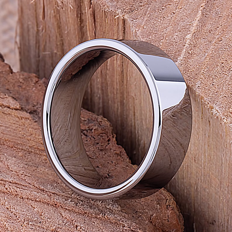 Tungsten Men's Wedding Ring 8mm - TCR038 traditional engagement or anniversary ring for husband Steven G Designs Ltd