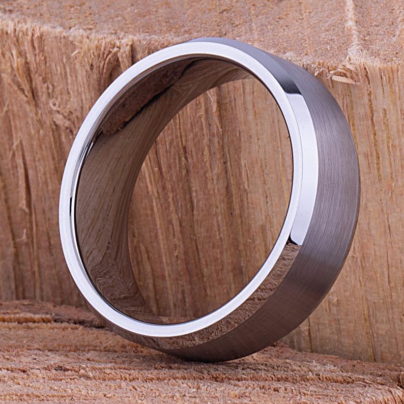 Tungsten Mens Wedding Ring 8mm - TCR030 traditional engagement or promise ring for boyfriend Steven G Designs Ltd