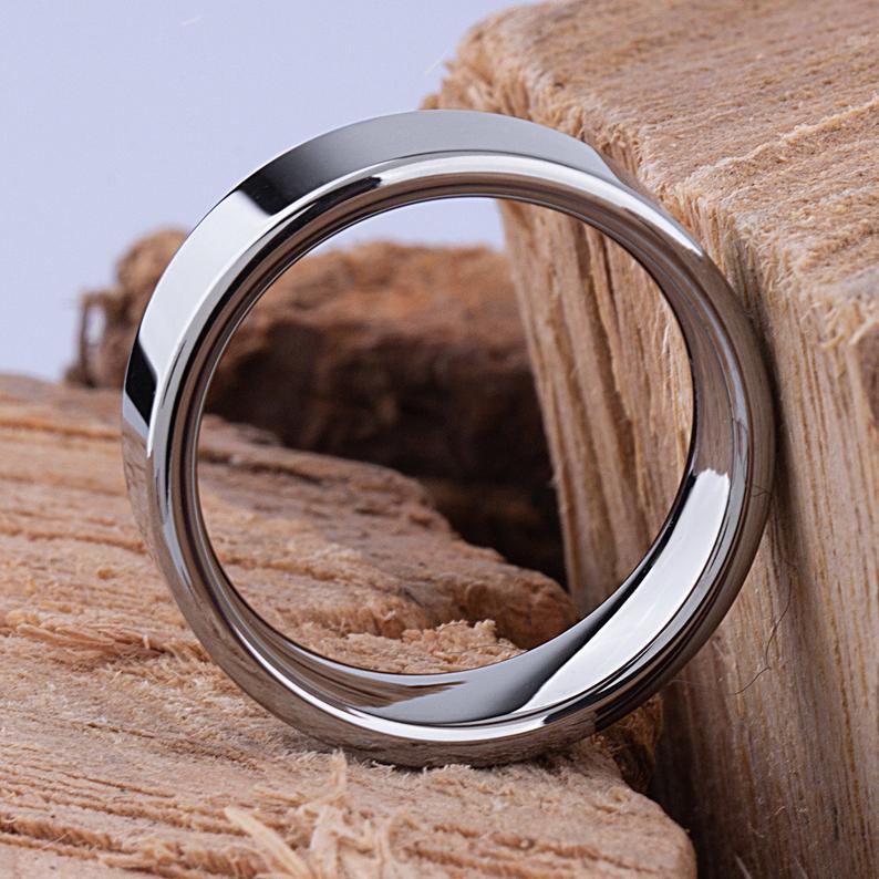 Tungsten Wedding Ring High Polished 9mm - TCR055 traditional men’s wedding or engagement band or promise ring for boyfriend Steven G Designs Ltd