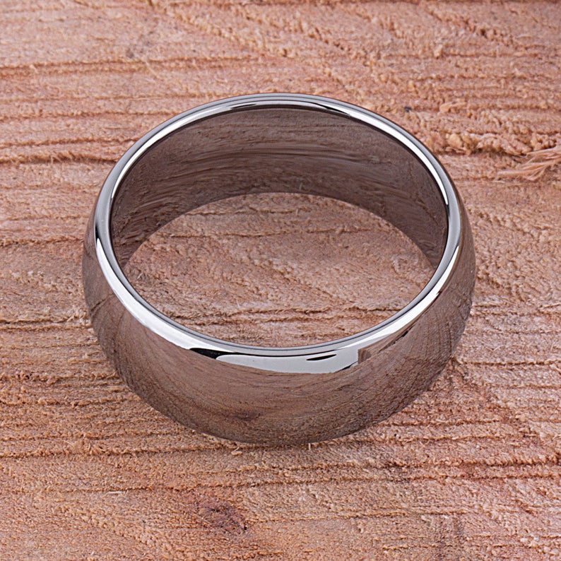 Tungsten Wedding Band High Polished 9mm - TCR058 traditional men’s engagement or wedding band or promise ring for him