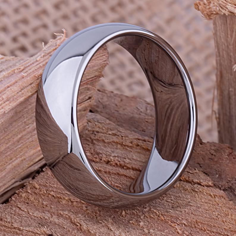 Tungsten Unisex Style Ring 8mm- TCR010 traditional engagement or anniversary ring Steven G Designs Ltd