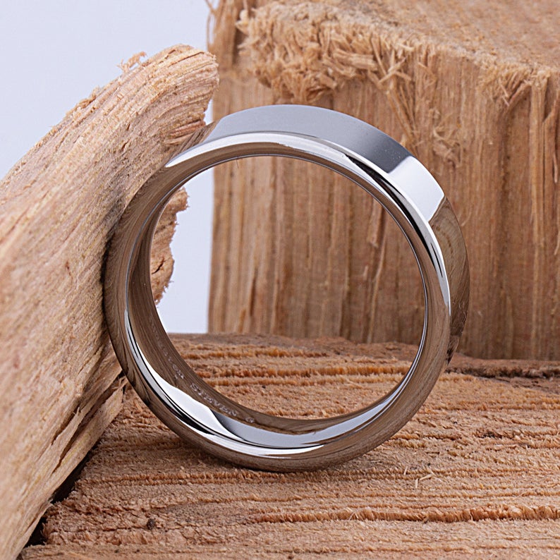 Tungsten Men's Wedding Ring 8mm - TCR038 traditional engagement or anniversary ring for husband Steven G Designs Ltd