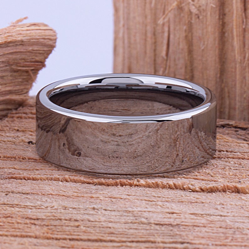 Tungsten Men's Wedding Ring 8mm - TCR038 traditional engagement or anniversary ring for husband Steven G Designs Ltd