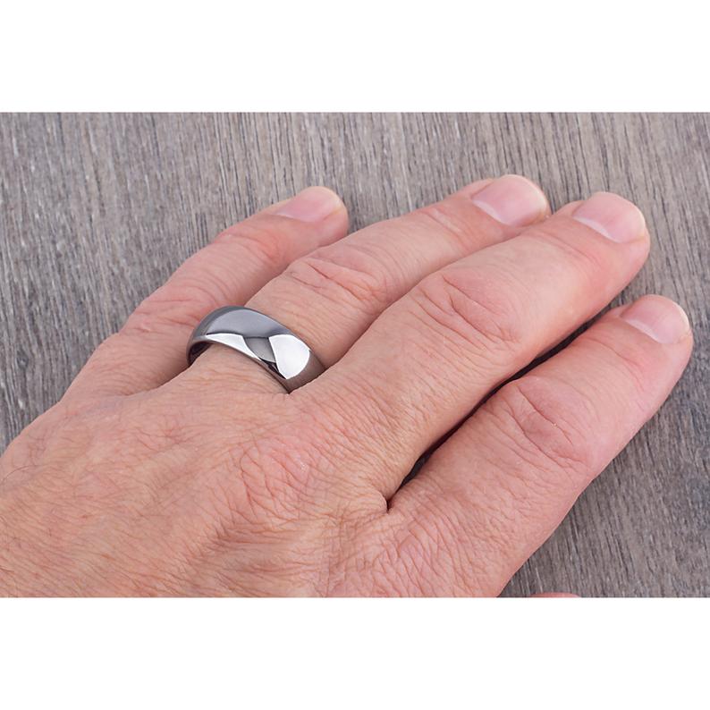 Tungsten Unisex Style Ring 8mm- TCR010 traditional engagement or anniversary ring Steven G Designs Ltd